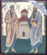 Icoana Pictata Sfintii Apostoli Petru si Pavel